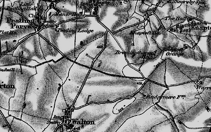 Old map of Walton Holt in 1898