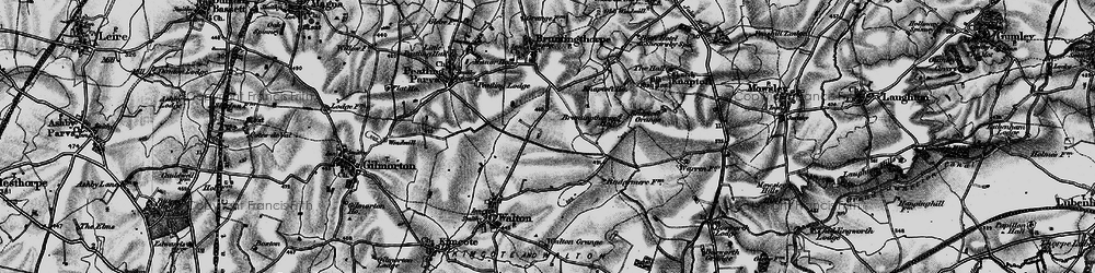 Old map of Upper Bruntingthorpe in 1898