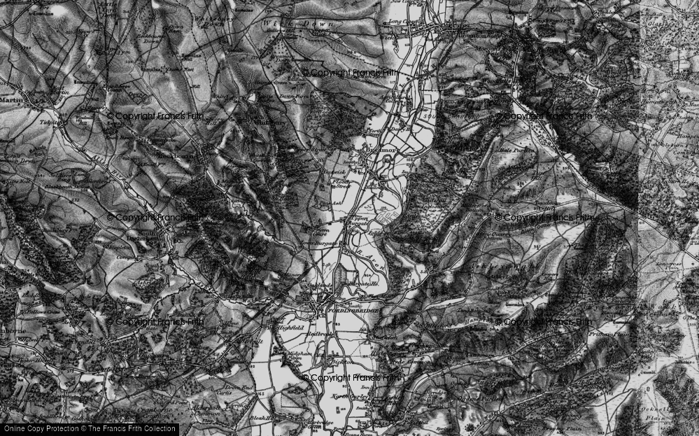 Old Map of Upper Burgate, 1895 in 1895