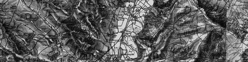 Old map of Upper Burgate in 1895