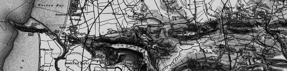 Old map of Upper Canada in 1898