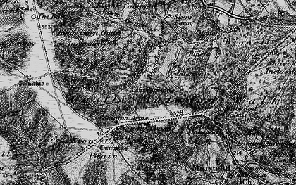 Old map of Blackthorn Copse in 1895