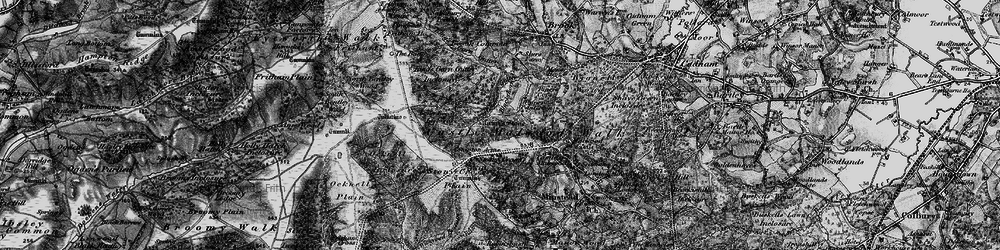 Old map of Brook Common in 1895