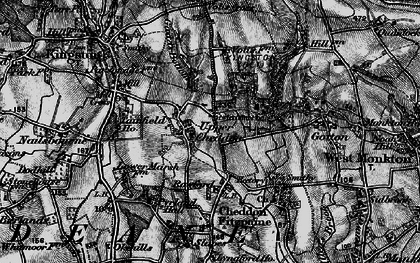 Old map of Upper Cheddon in 1898