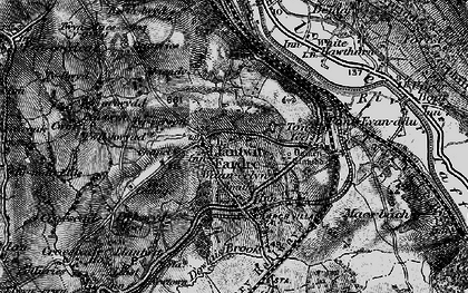 Old map of Upper Church Village in 1897