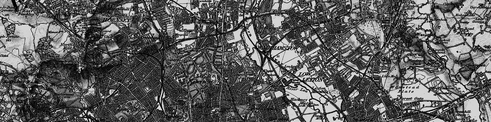 Old map of Upper Clapton in 1896