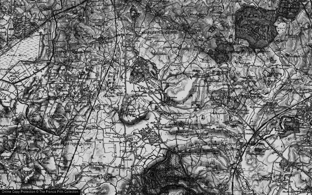 Old Map of Upper College, 1897 in 1897
