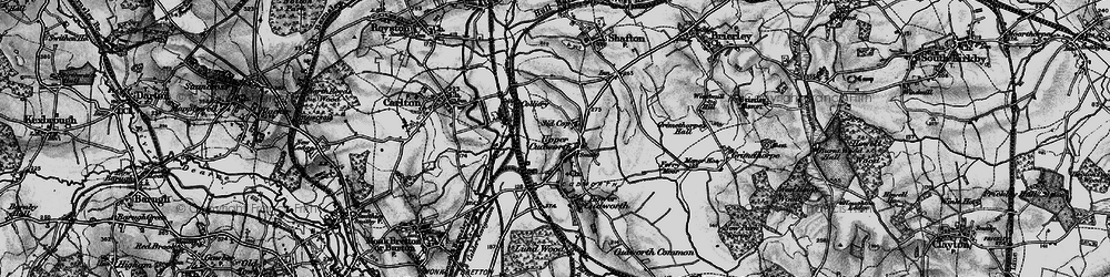 Old map of Upper Cudworth in 1896