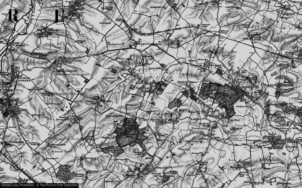 Old Map of Upper Dean, 1898 in 1898