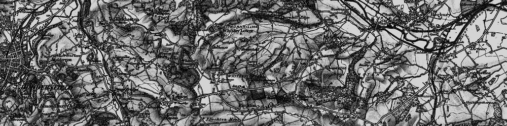 Old map of Upper Denby in 1896