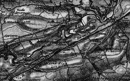 Old map of Upper Denton in 1897