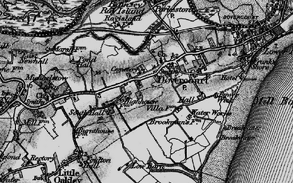 Old map of Upper Dovercourt in 1896