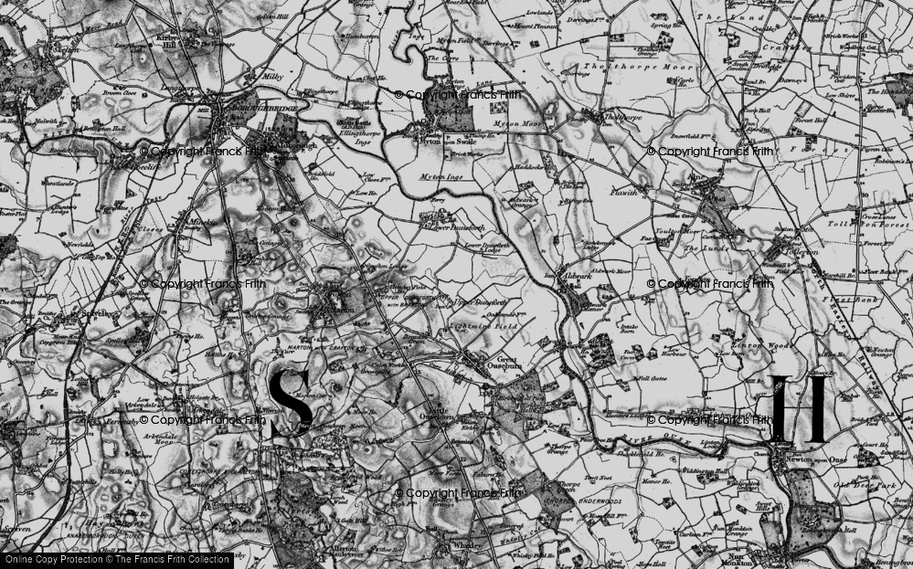 Old Map of Upper Dunsforth, 1898 in 1898