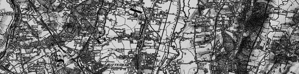Old map of Upper Edmonton in 1896