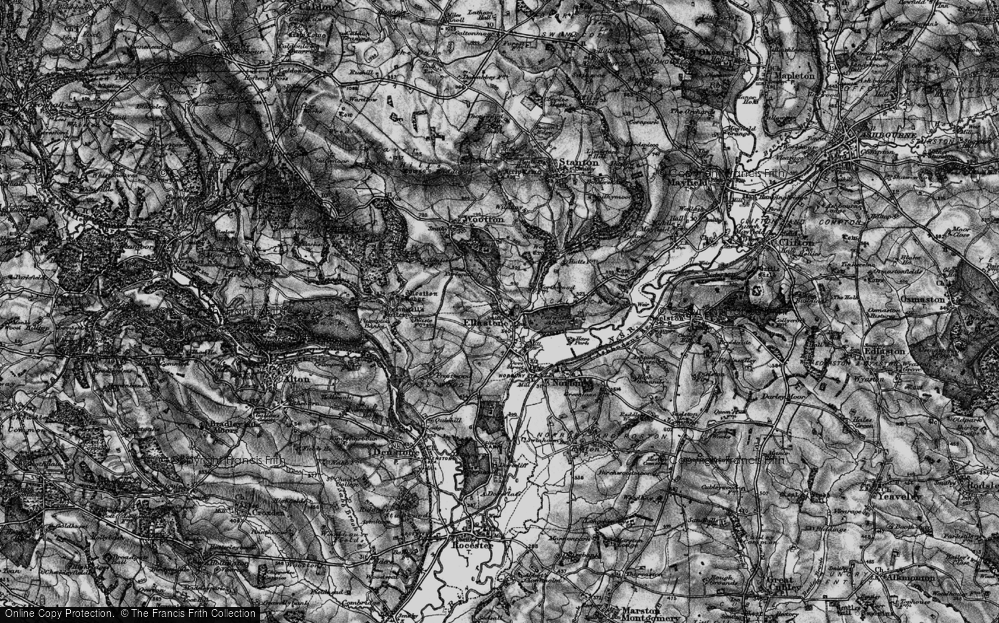 Old Map of Upper Ellastone, 1897 in 1897