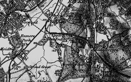 Old map of Upper Elmers End in 1895