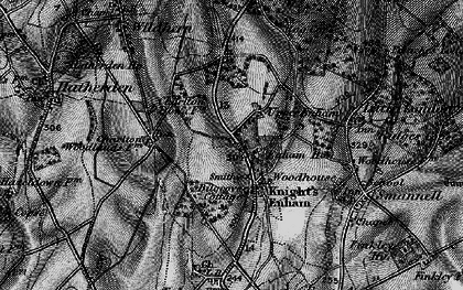 Old map of Upper Enham in 1895