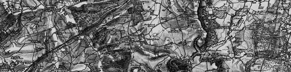 Old map of Bush Down in 1895