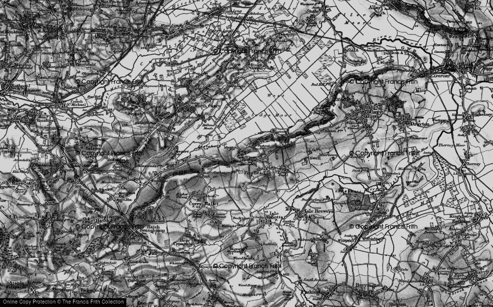 Old Map of Upper Fivehead, 1898 in 1898