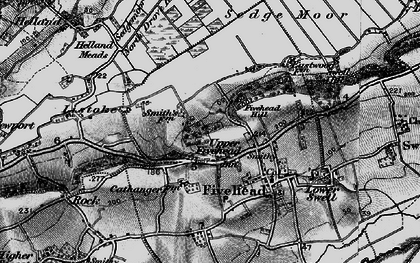 Old map of Upper Fivehead in 1898