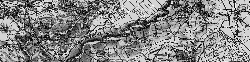 Old map of Upper Fivehead in 1898