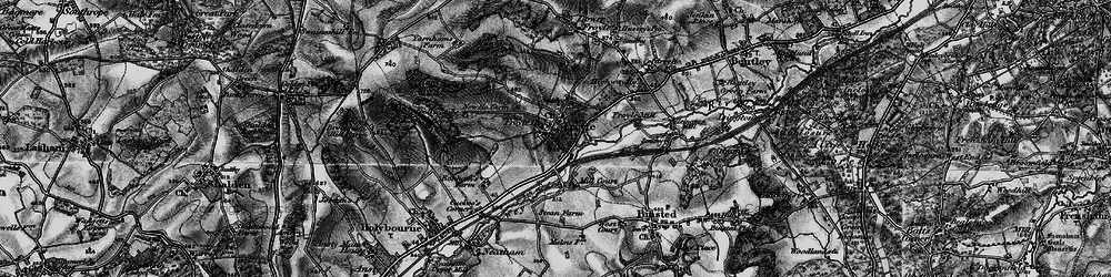Old map of Yarnhams in 1895