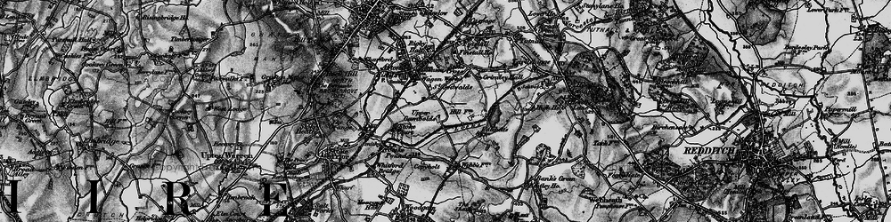 Old map of Upper Gambolds in 1898