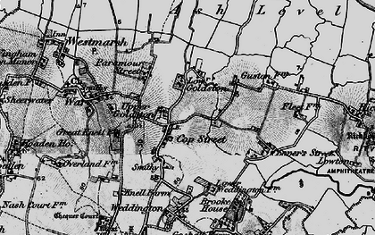 Old map of Upper Goldstone in 1895