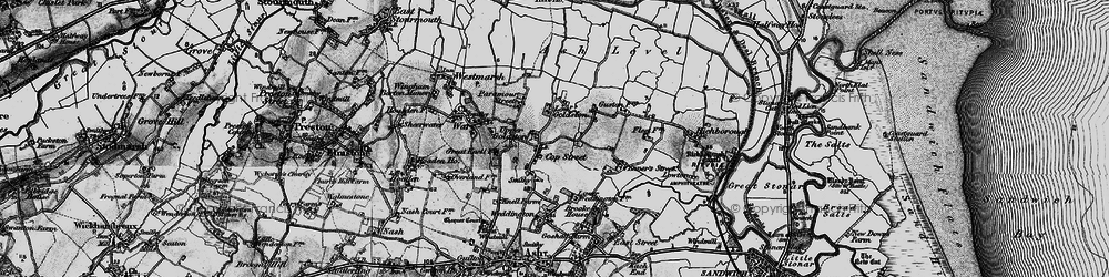 Old map of Upper Goldstone in 1895