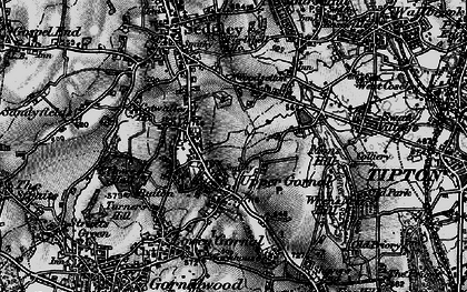 Old map of Upper Gornal in 1899