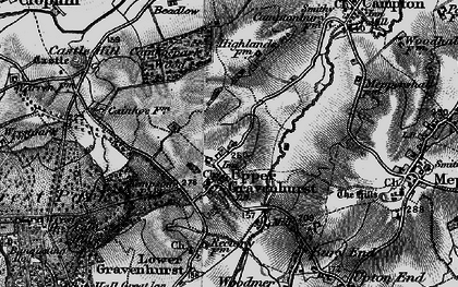 Old map of Upper Gravenhurst in 1896