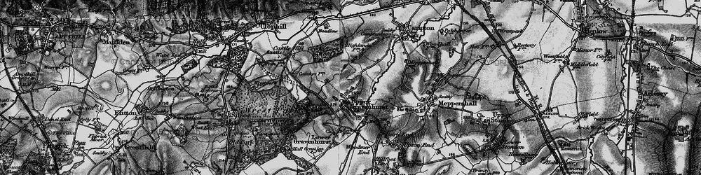 Old map of Upper Gravenhurst in 1896