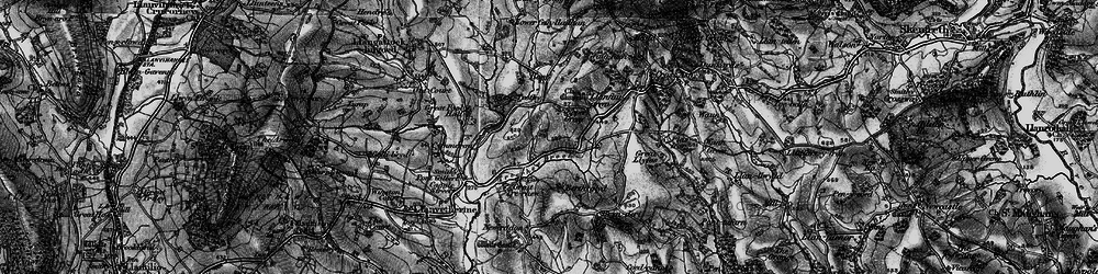 Old map of Brynderi in 1896
