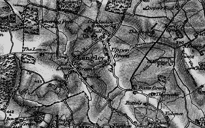 Old map of Upper Green in 1896