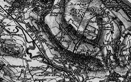 Old map of Upper Hackney in 1896