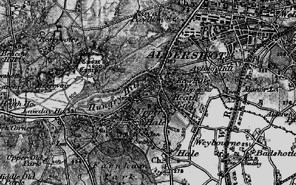 Old map of Bourley Hill in 1895