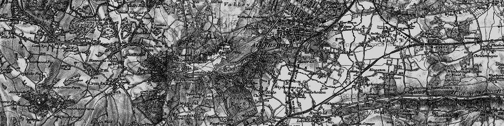 Old map of Upper Hale in 1895