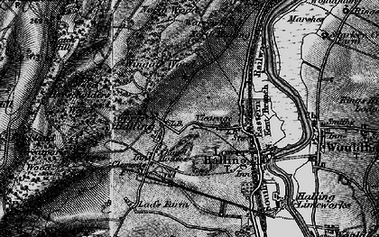 Old map of Upper Halling in 1895