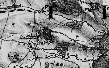 Old map of Upper Hambleton in 1895