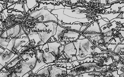 Old map of Upper Hardwick in 1899