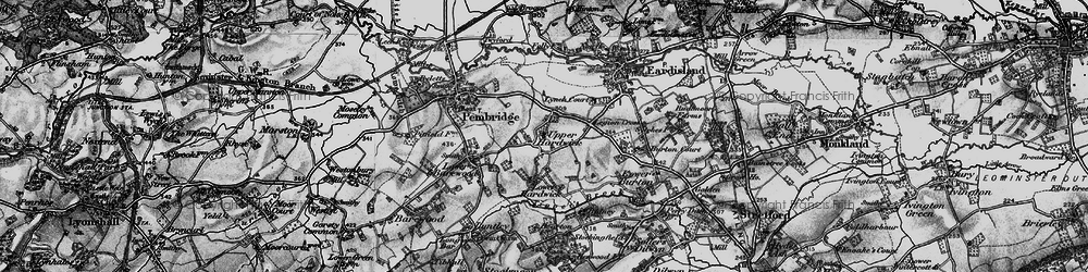 Old map of Upper Hardwick in 1899