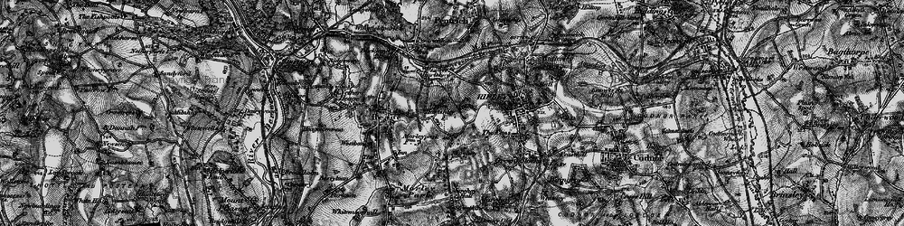 Old map of Upper Hartshay in 1895