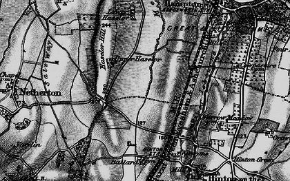 Old map of Upper Haselor in 1898