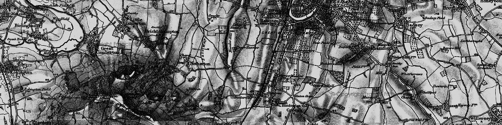 Old map of Upper Haselor in 1898