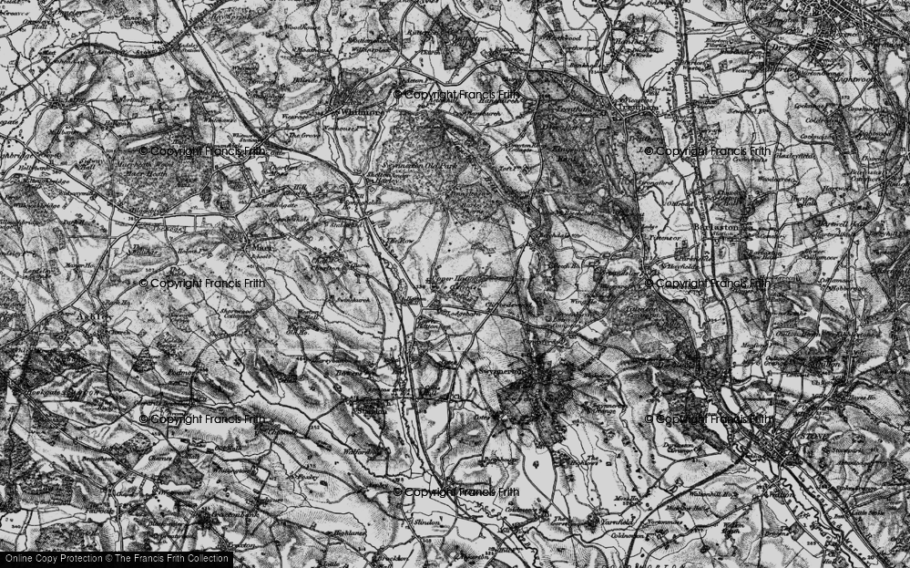 Old Map of Upper Hatton, 1897 in 1897