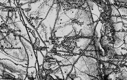 Old map of Upper Hatton in 1897