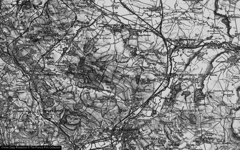 Old Map of Upper Haugh, 1896 in 1896