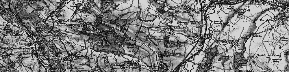 Old map of Upper Haugh in 1896