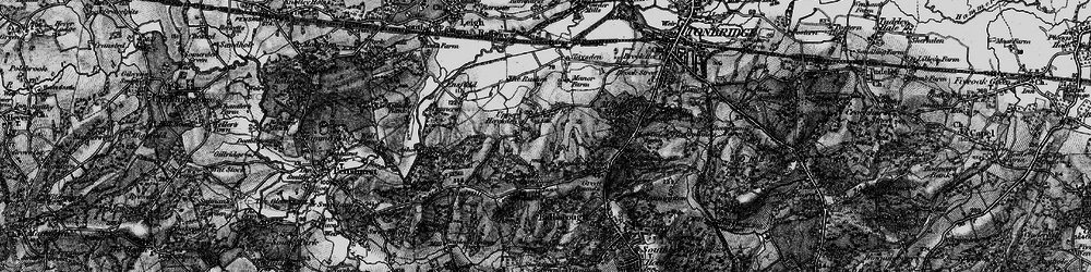 Old map of Upper Hayesden in 1895