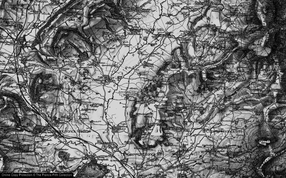 Old Map of Upper Hayton, 1899 in 1899